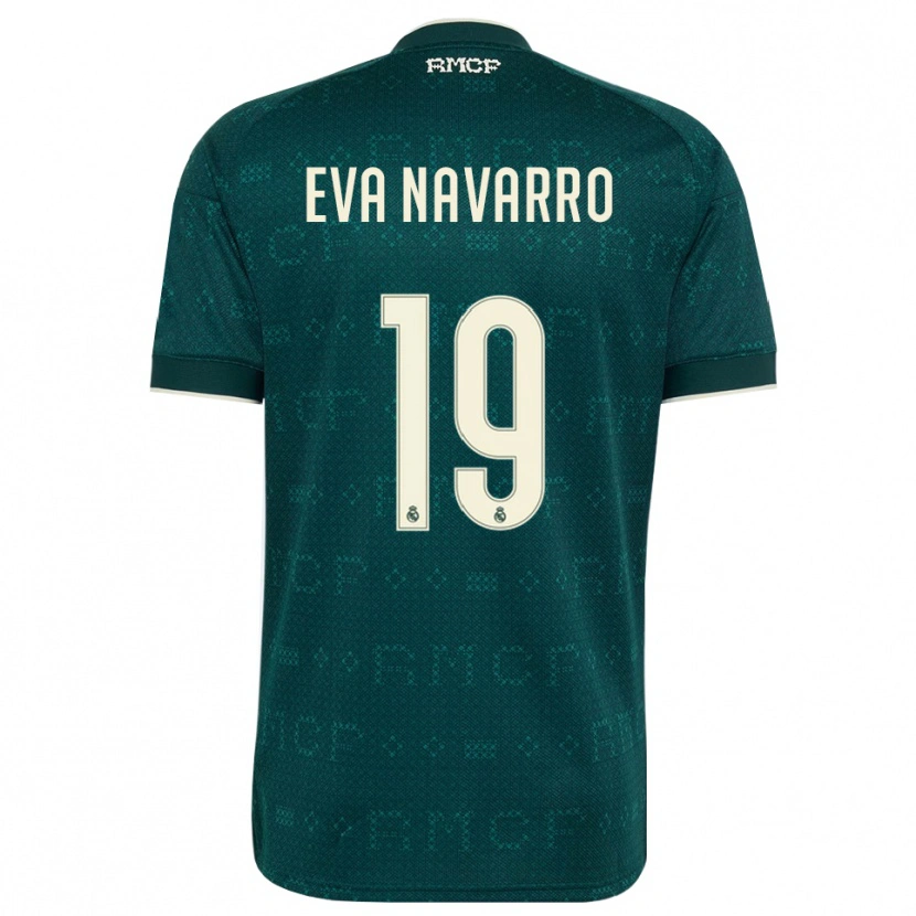 Danxen Dame Eva Navarro #19 Mørk Skifergrå Hvit Bortetrøye Drakt Trøye 2026/27 Skjorter T-Skjorte