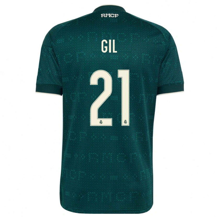 Danxen Dame Iker Gil #21 Mørk Skifergrå Hvit Bortetrøye Drakt Trøye 2026/27 Skjorter T-Skjorte