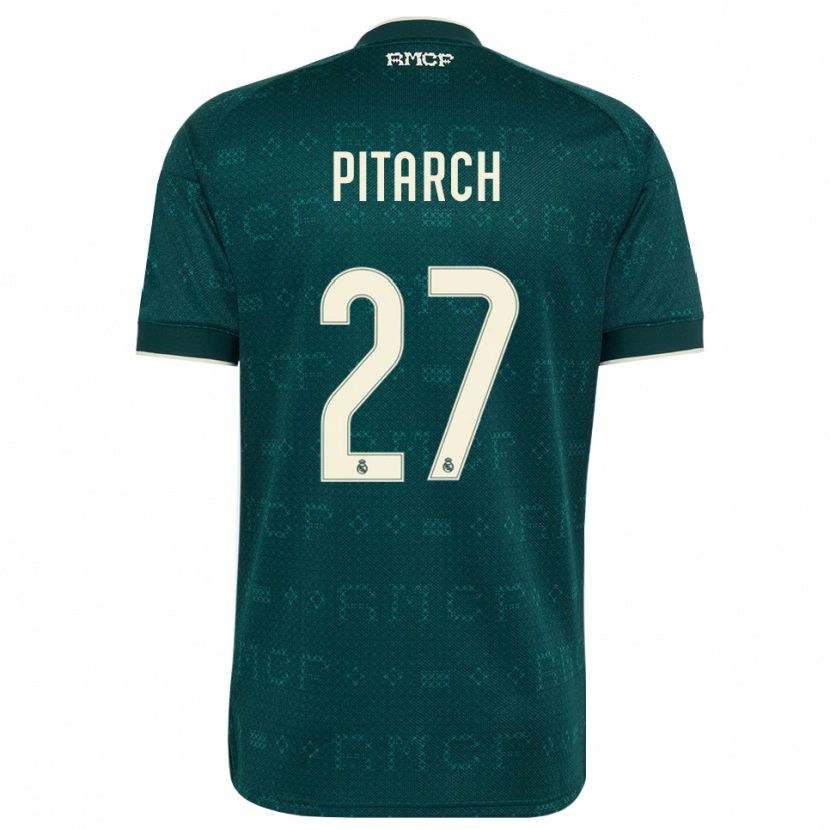 Danxen Dame Thiago Pitarch #27 Mørk Skifergrå Hvit Bortetrøye Drakt Trøye 2026/27 Skjorter T-Skjorte
