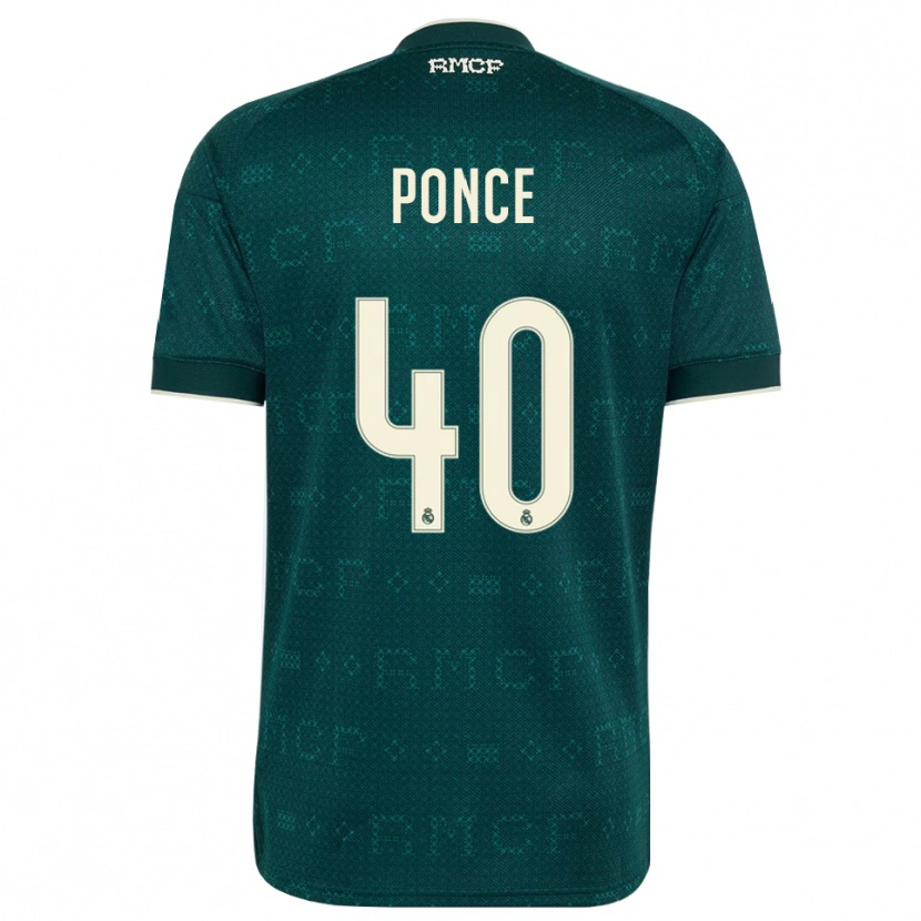 Danxen Dame Guille Ponce #40 Mørk Skifergrå Hvit Bortetrøye Drakt Trøye 2026/27 Skjorter T-Skjorte