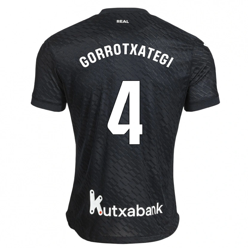 Danxen Dame Jon Gorrotxategi #4 Svart Hvit Bortetrøye Drakt Trøye 2026/27 Skjorter T-Skjorte