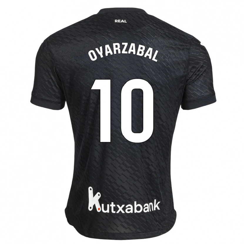 Danxen Dame Mikel Oyarzabal #10 Svart Hvit Bortetrøye Drakt Trøye 2026/27 Skjorter T-Skjorte