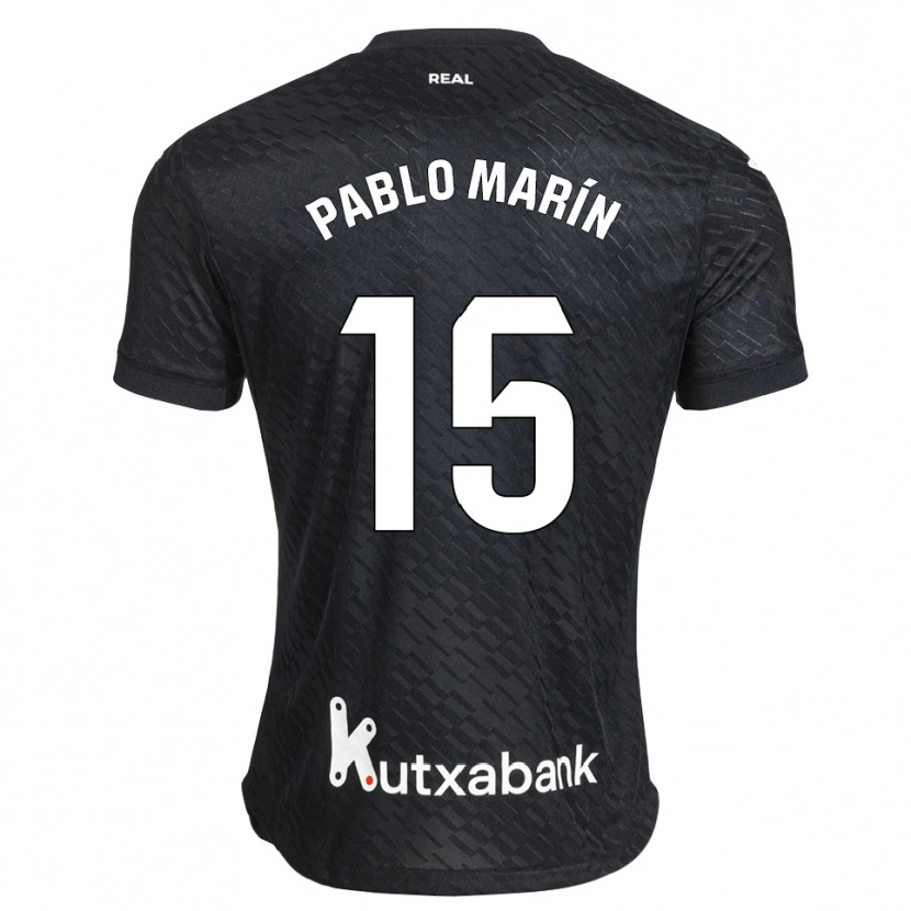 Danxen Dame Pablo Marín #15 Svart Hvit Bortetrøye Drakt Trøye 2026/27 Skjorter T-Skjorte
