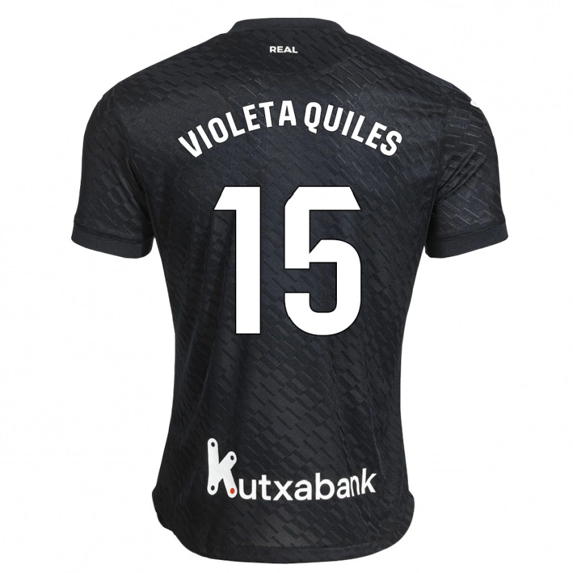Danxen Dame Violeta Quiles #15 Svart Hvit Bortetrøye Drakt Trøye 2026/27 Skjorter T-Skjorte