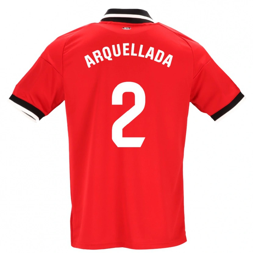 Danxen Dame Álvaro Arquellada #2 Svart Hvit Rød Bortetrøye Drakt Trøye 2026/27 Skjorter T-Skjorte