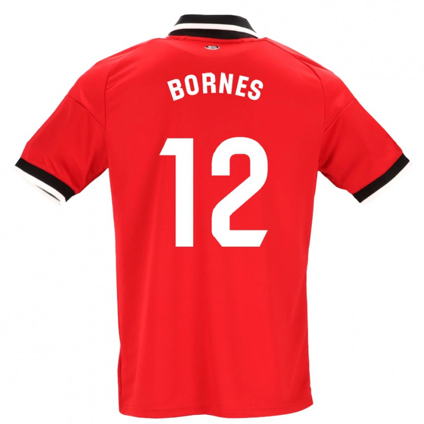 Danxen Dame Pedro Bornes #12 Svart Hvit Rød Bortetrøye Drakt Trøye 2026/27 Skjorter T-Skjorte