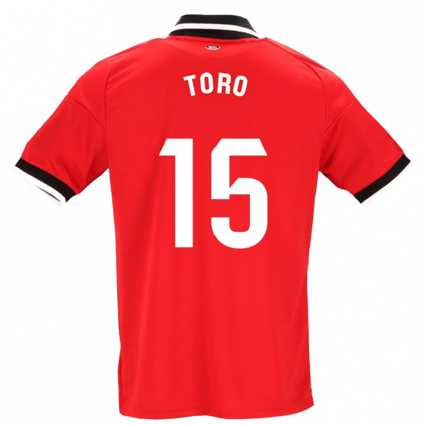 Danxen Dame Juanan Toro #15 Svart Hvit Rød Bortetrøye Drakt Trøye 2026/27 Skjorter T-Skjorte