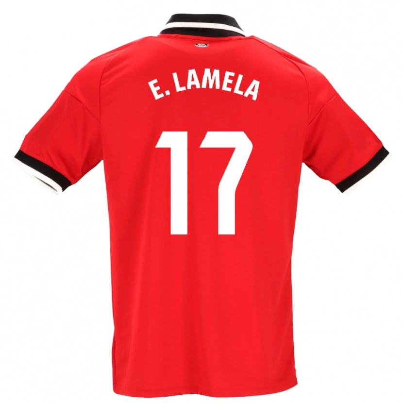 Danxen Dame Erik Lamela #17 Svart Hvit Rød Bortetrøye Drakt Trøye 2026/27 Skjorter T-Skjorte