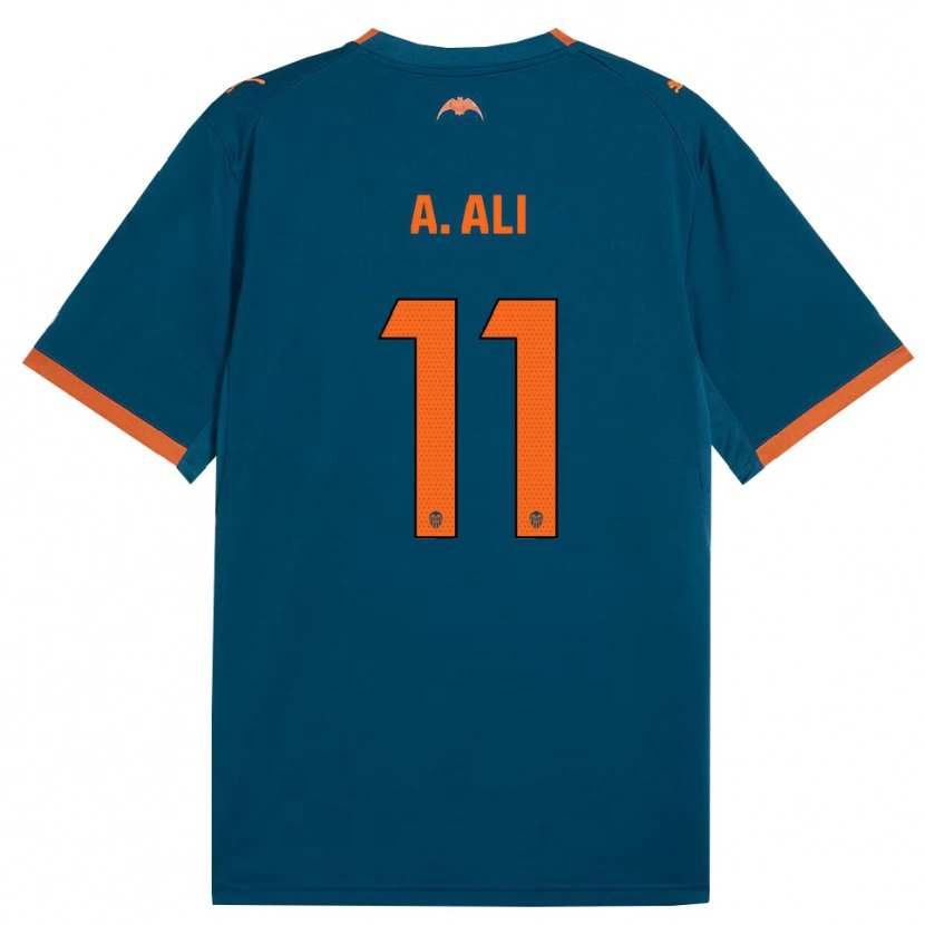 Danxen Dame Amirah Ali #11 Stålblå Oransje Bortetrøye Drakt Trøye 2026/27 Skjorter T-Skjorte
