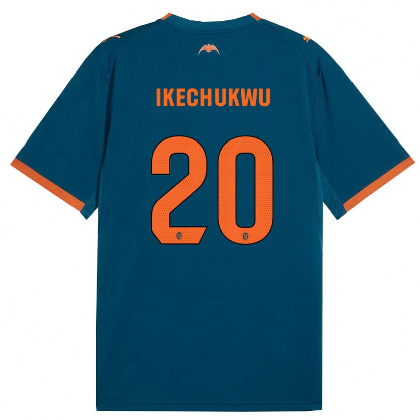 Danxen Dame Jerry Ikechukwu #20 Stålblå Oransje Bortetrøye Drakt Trøye 2026/27 Skjorter T-Skjorte