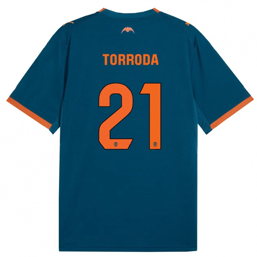 Danxen Dame Anna Torroda #21 Stålblå Oransje Bortetrøye Drakt Trøye 2026/27 Skjorter T-Skjorte