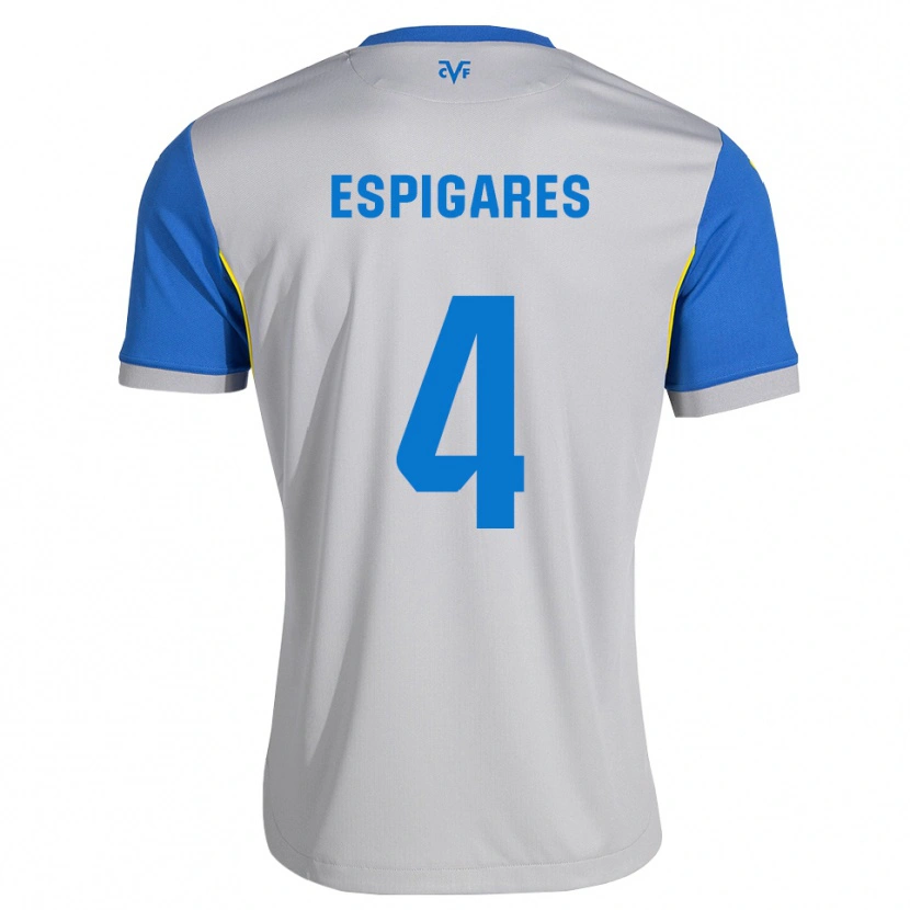Danxen Dame Antonio Espigares #4 Dodger Blå Grå Bortetrøye Drakt Trøye 2026/27 Skjorter T-Skjorte