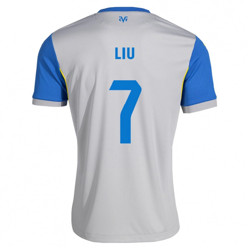 Danxen Dame Kaiyuan Liu #7 Dodger Blå Grå Bortetrøye Drakt Trøye 2026/27 Skjorter T-Skjorte