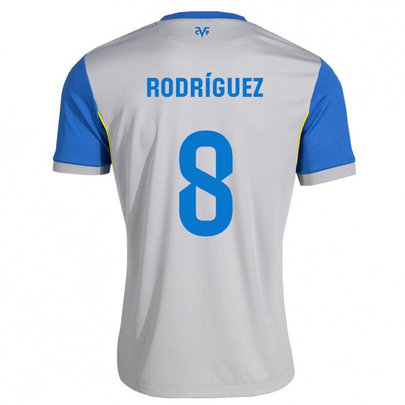 Danxen Dame Unai Rodríguez #8 Dodger Blå Grå Bortetrøye Drakt Trøye 2026/27 Skjorter T-Skjorte