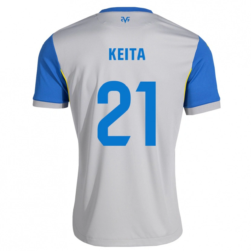 Danxen Dame Manfa Keita #21 Dodger Blå Grå Bortetrøye Drakt Trøye 2026/27 Skjorter T-Skjorte
