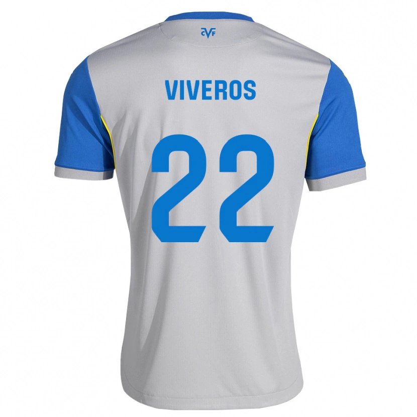 Danxen Dame Facundo Viveros #22 Dodger Blå Grå Bortetrøye Drakt Trøye 2026/27 Skjorter T-Skjorte