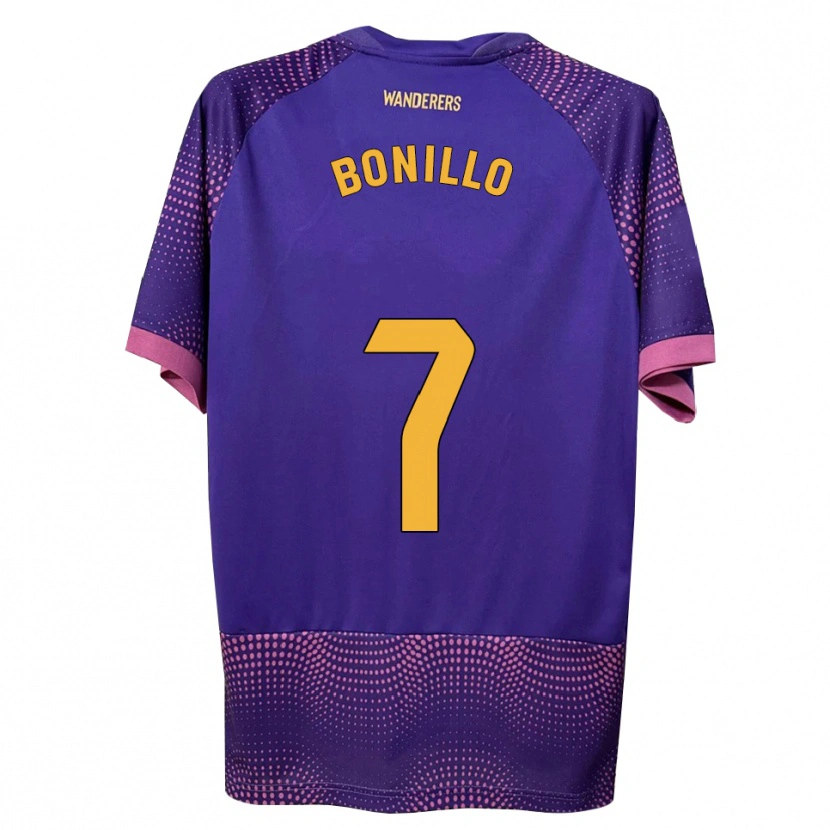 Danxen Dame Haizam Bonillo #7 Lilla Hvit Rosa Bortetrøye Drakt Trøye 2026/27 Skjorter T-Skjorte
