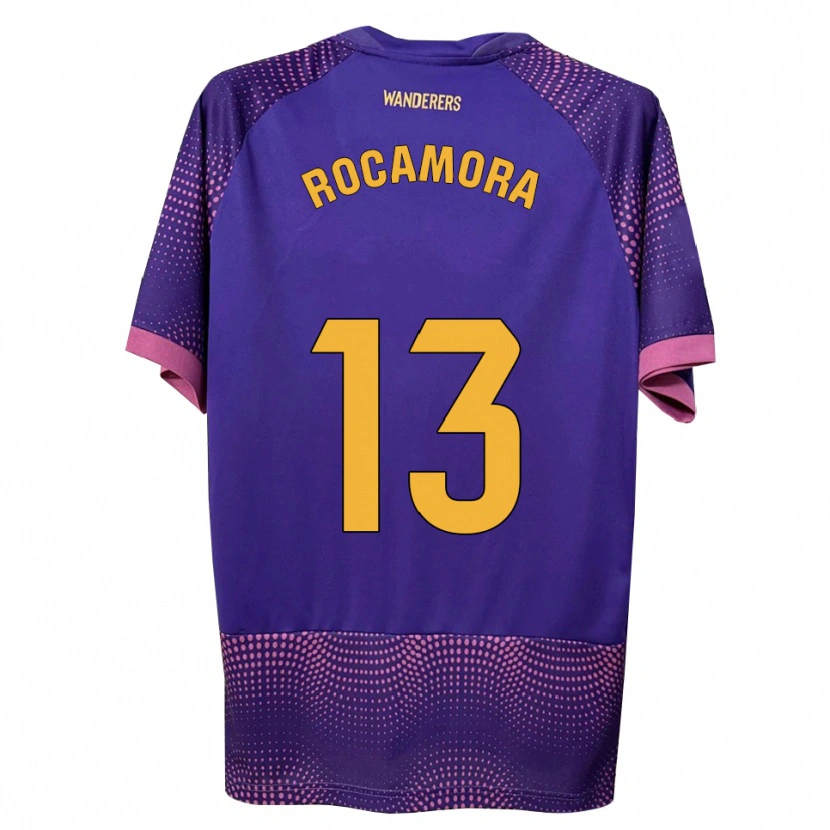 Danxen Dame María Rocamora Díaz #13 Lilla Hvit Rosa Bortetrøye Drakt Trøye 2026/27 Skjorter T-Skjorte