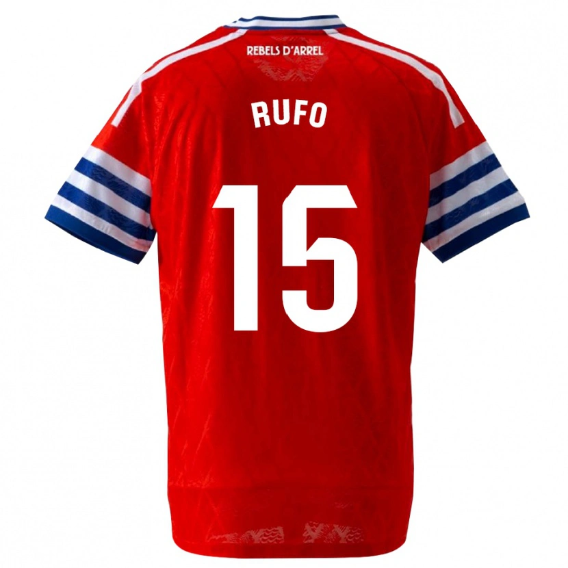 Danxen Dame Xavi Rufo #15 Kongelig Blå Rød Bortetrøye Drakt Trøye 2026/27 Skjorter T-Skjorte
