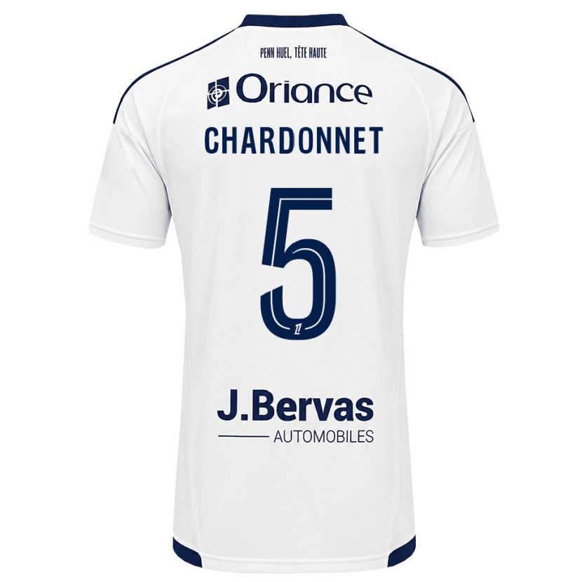 Danxen Dame Brendan Chardonnet #5 Marine Hvit Bortetrøye Drakt Trøye 2026/27 Skjorter T-Skjorte