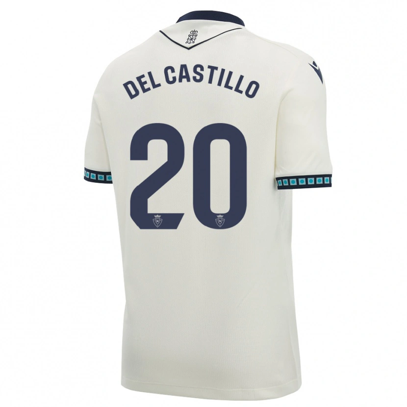 Danxen Dame Romain Del Castillo #20 Hvit Svart Lys Himmelblå Bortetrøye Drakt Trøye 2026/27 Skjorter T-Skjorte