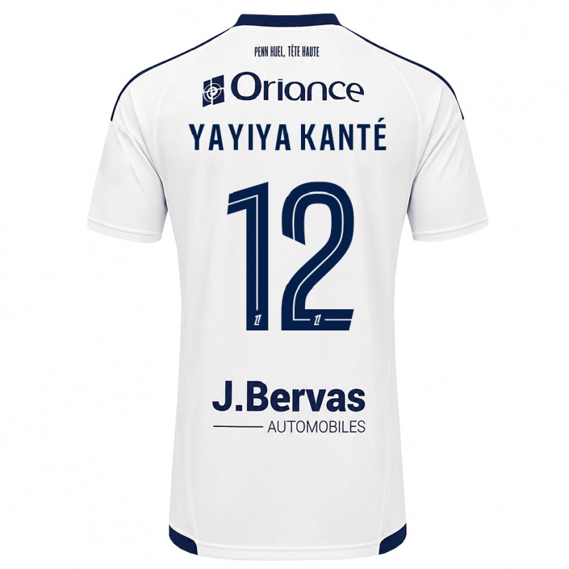 Danxen Dame Ibrahim Yayiya Kanté #12 Marine Hvit Bortetrøye Drakt Trøye 2026/27 Skjorter T-Skjorte