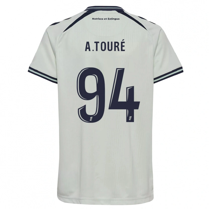 Danxen Dame Abdoulaye Touré #94 Midnattblå Hvit Bortetrøye Drakt Trøye 2026/27 Skjorter T-Skjorte