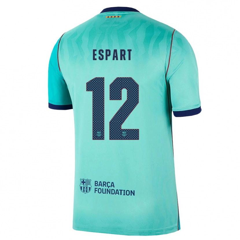 Danxen Dame Xavi Espart #12 Aqua Mørk Turkis Kongelig Blå Tredje Sett Drakt Trøye 2026/27 Skjorter T-Skjorte