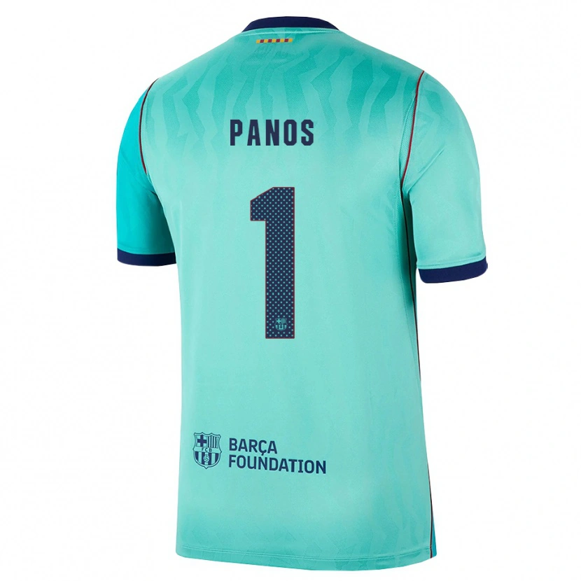 Danxen Dame Sandra Panos #1 Aqua Mørk Turkis Kongelig Blå Tredje Sett Drakt Trøye 2026/27 Skjorter T-Skjorte