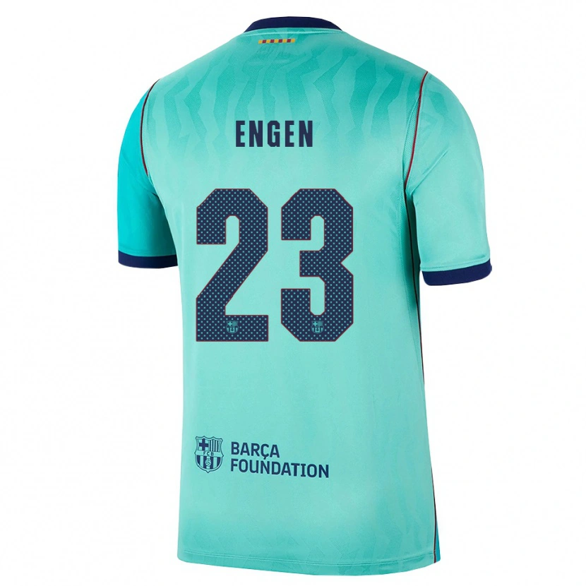 Danxen Dame Ingrid Engen #23 Aqua Mørk Turkis Kongelig Blå Tredje Sett Drakt Trøye 2026/27 Skjorter T-Skjorte