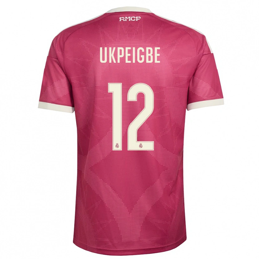 Danxen Dame Melvin Ukpeigbe #12 Blek Fiolettrød Hvit Tredje Sett Drakt Trøye 2026/27 Skjorter T-Skjorte