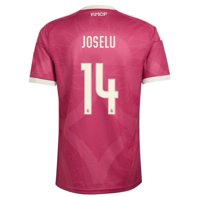 Danxen Dame Joselu #14 Blek Fiolettrød Hvit Tredje Sett Drakt Trøye 2026/27 Skjorter T-Skjorte
