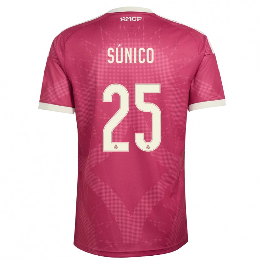 Danxen Dame Guille Súnico #25 Blek Fiolettrød Hvit Tredje Sett Drakt Trøye 2026/27 Skjorter T-Skjorte
