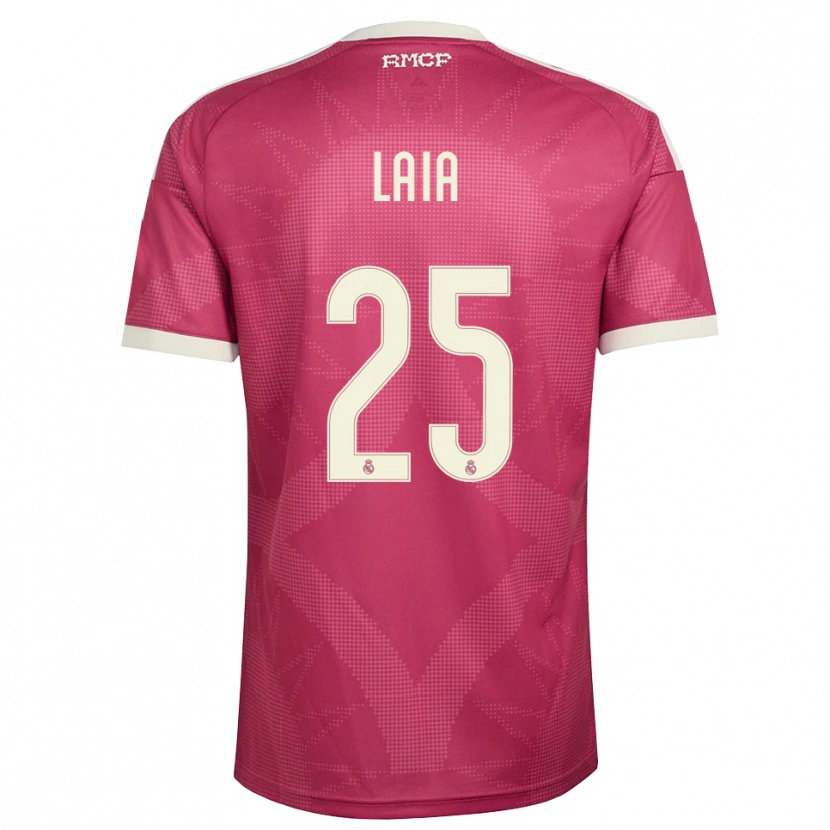 Danxen Dame Laia López De La Morena #25 Blek Fiolettrød Hvit Tredje Sett Drakt Trøye 2026/27 Skjorter T-Skjorte