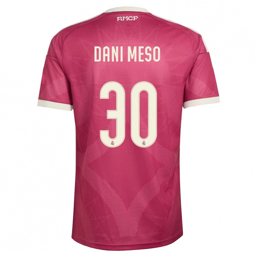 Danxen Dame Daniel Mesonero #30 Blek Fiolettrød Hvit Tredje Sett Drakt Trøye 2026/27 Skjorter T-Skjorte