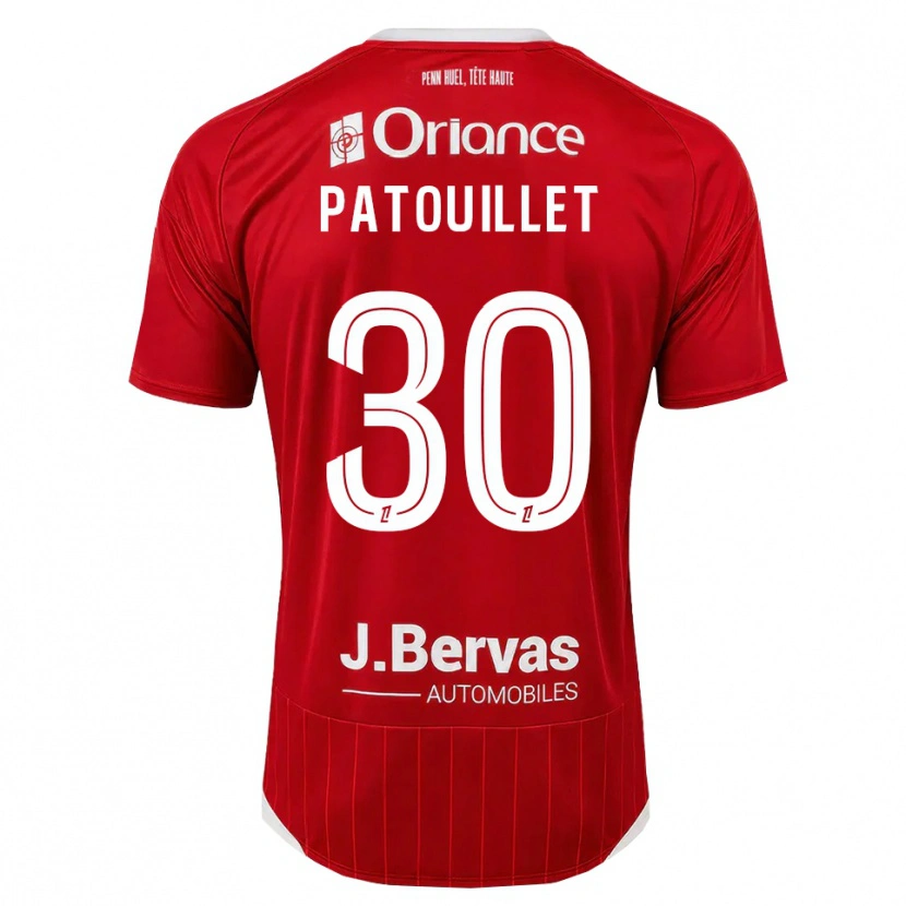 Danxen Dame Mathieu Patouillet #30 Hvit Rød Hjemmetrøye Drakt Trøye 2026/27 Skjorter T-Skjorte