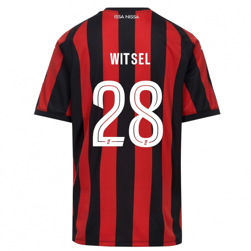 Danxen Barn Axel Witsel #28 Rød Svart Hvit Hjemmetrøye Drakt Trøye 2026/27 Skjorter T-Skjorte