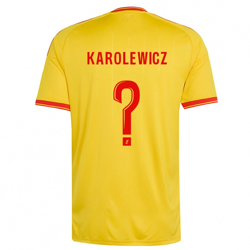 Danxen Barn Roman Karolewicz #0 Gull Oransje Rød Hjemmetrøye Drakt Trøye 2026/27 Skjorter T-Skjorte