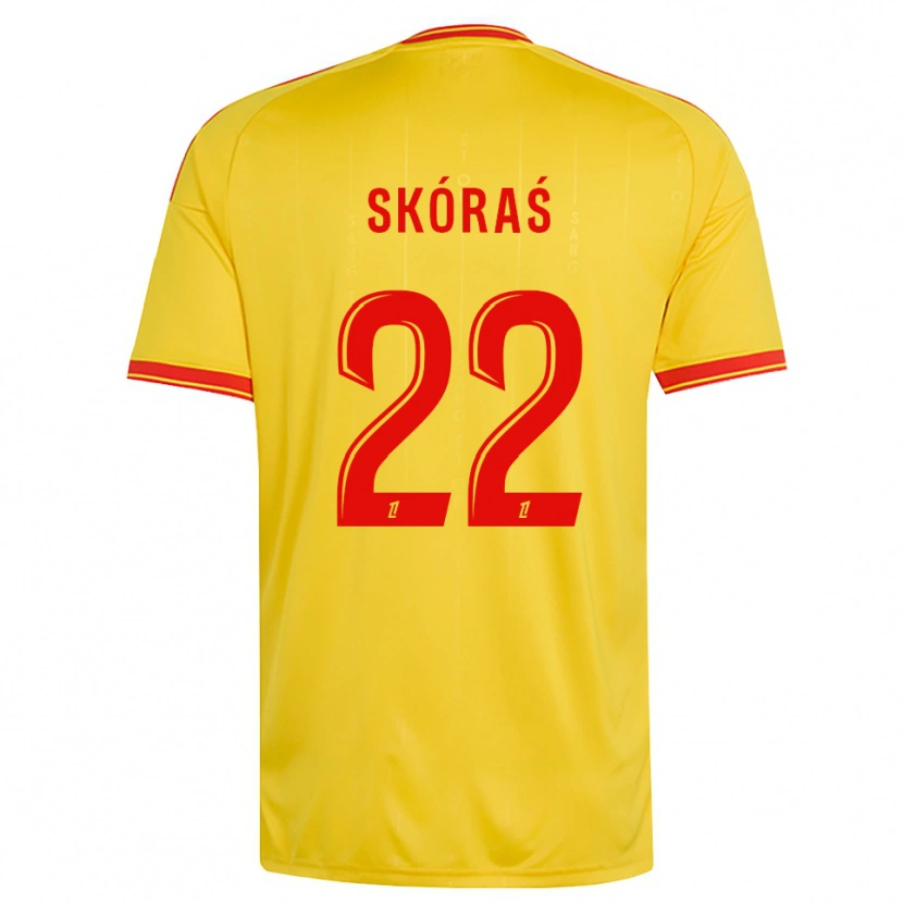 Danxen Barn Michal Skoras #22 Gull Oransje Rød Hjemmetrøye Drakt Trøye 2026/27 Skjorter T-Skjorte