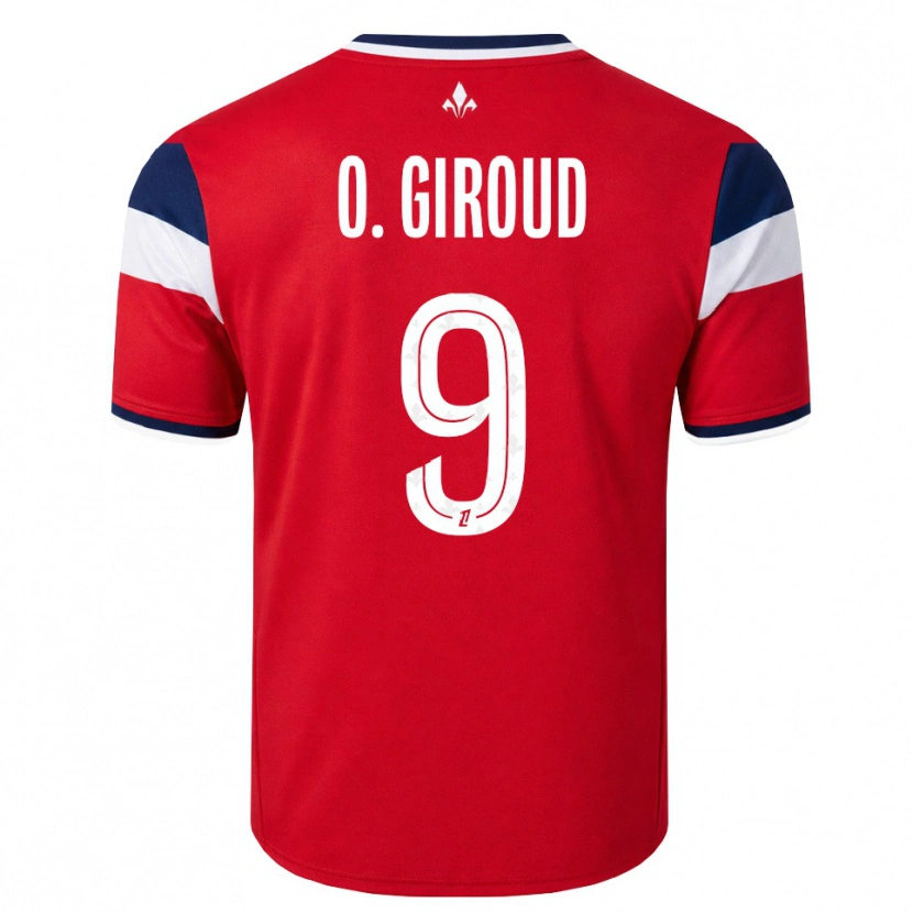 Danxen Barn Olivier Giroud #9 Rød Hvit Kongelig Blå Hjemmetrøye Drakt Trøye 2026/27 Skjorter T-Skjorte