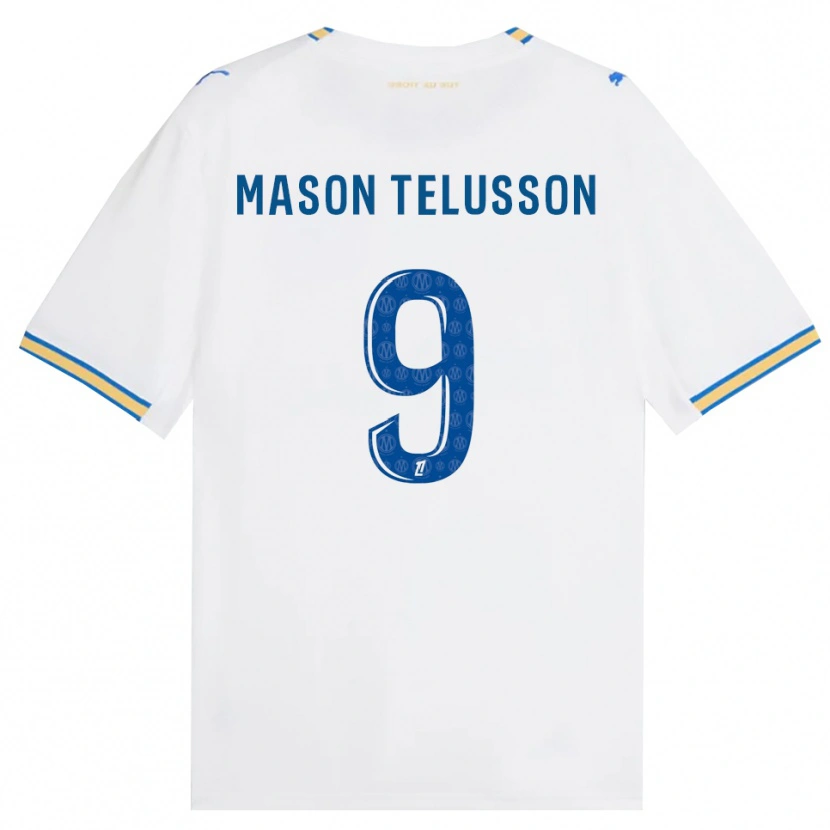 Danxen Barn Jah-Mason Telusson #9 Dodgerblå Hvit Hjemmetrøye Drakt Trøye 2026/27 Skjorter T-Skjorte