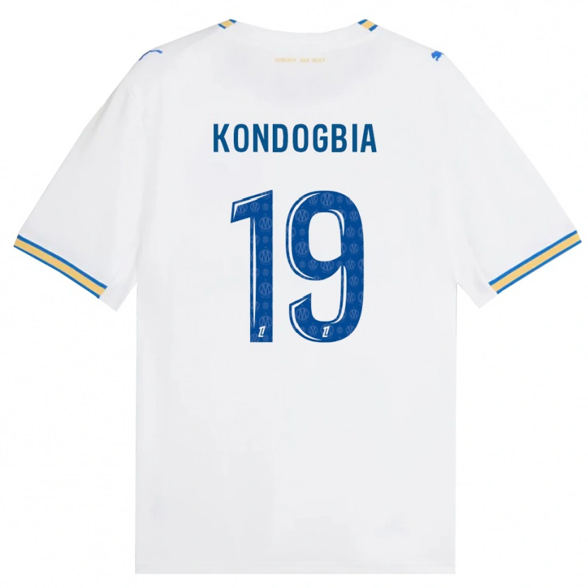 Danxen Barn Geoffrey Kondogbia #19 Dodgerblå Hvit Hjemmetrøye Drakt Trøye 2026/27 Skjorter T-Skjorte