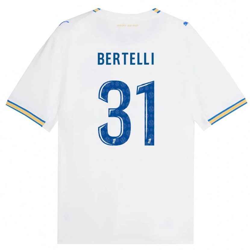 Danxen Barn Ugo Bertelli #31 Dodgerblå Hvit Hjemmetrøye Drakt Trøye 2026/27 Skjorter T-Skjorte