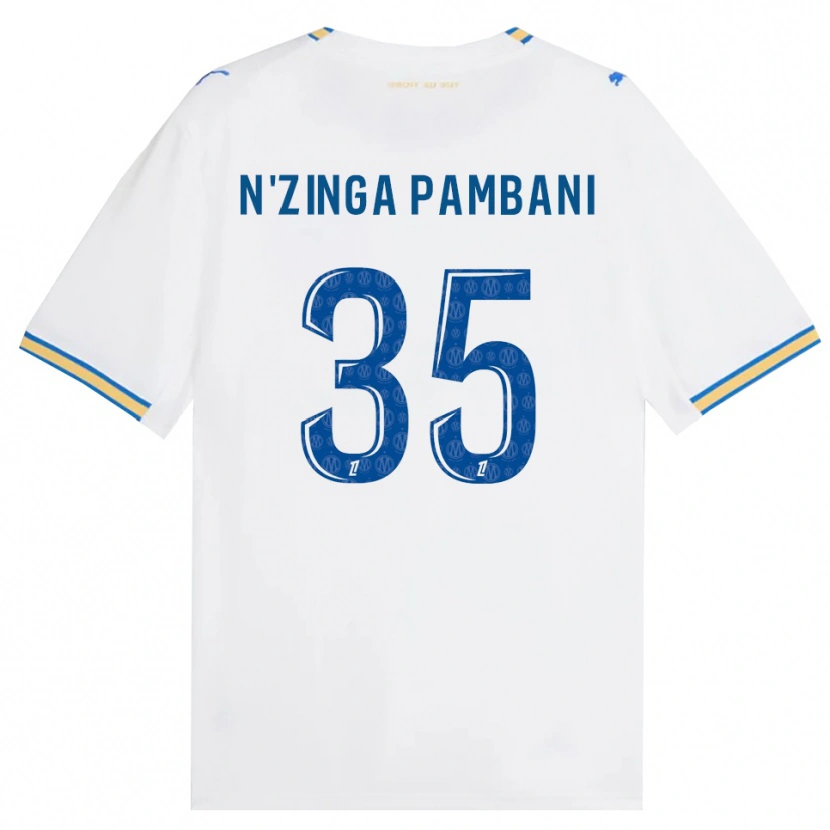 Danxen Barn Pladi N'zinga Pambani #35 Dodgerblå Hvit Hjemmetrøye Drakt Trøye 2026/27 Skjorter T-Skjorte