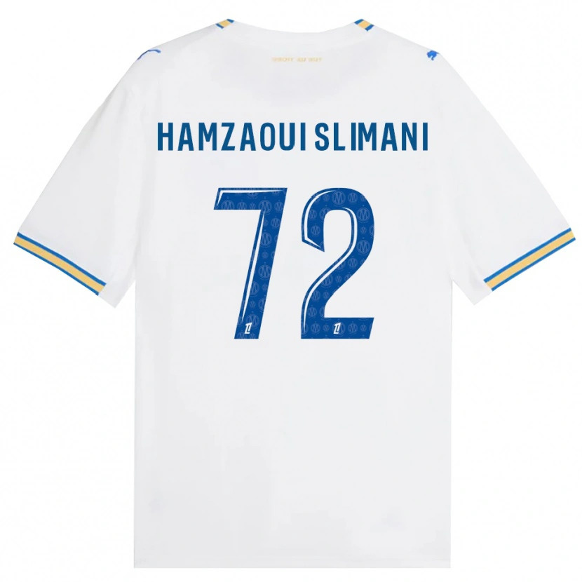Danxen Barn Hilan Hamzaoui Slimani #72 Dodgerblå Hvit Hjemmetrøye Drakt Trøye 2026/27 Skjorter T-Skjorte