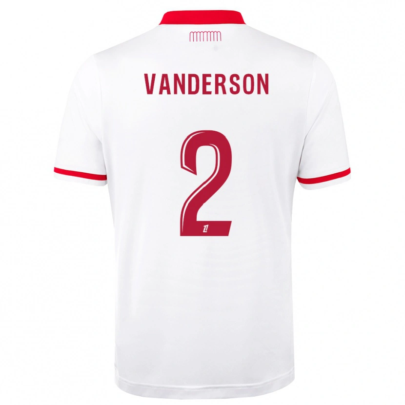 Danxen Barn Vanderson De Oliveira Campos #2 Rød Hvit Hjemmetrøye Drakt Trøye 2026/27 Skjorter T-Skjorte