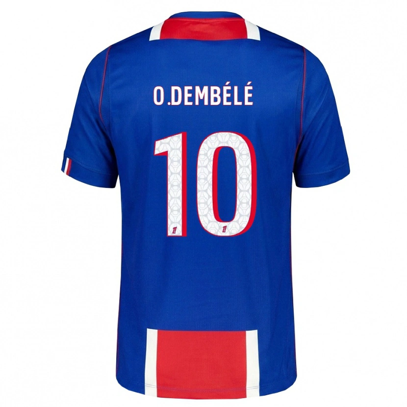 Danxen Barn Ousmane Dembélé #10 Rød Hvit Blå Hjemmetrøye Drakt Trøye 2026/27 Skjorter T-Skjorte