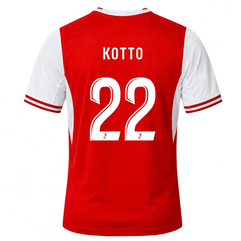 Danxen Barn Samuel Kotto #22 Rød Hvit Hjemmetrøye Drakt Trøye 2026/27 Skjorter T-Skjorte