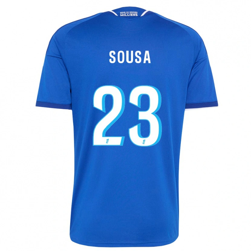 Danxen Barn Diogo Sousa #23 Kongelig Blå Hvit Hjemmetrøye Drakt Trøye 2026/27 Skjorter T-Skjorte