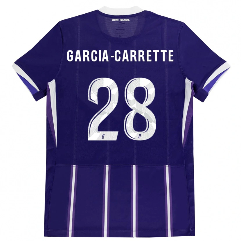 Danxen Barn Hortense Garcia-Carrette #28 Lilla Hvit Hjemmetrøye Drakt Trøye 2026/27 Skjorter T-Skjorte
